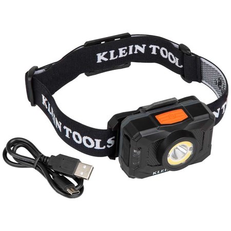 Klein Tools Rechargeable 2-Color LED Headlamp with Adjustable Strap 56414